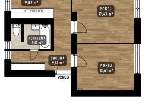 Prodej bytu 2+1, Ostrava, Olbrachtova, 57 m2