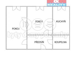 Pronájem bytu 2+1, Lutín, Na Sídlišti, 43 m2