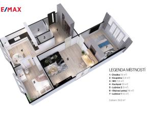 Prodej bytu 3+1, Přelouč, Studentská, 63 m2