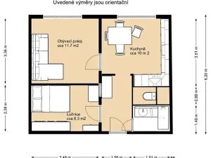 Prodej bytu 1+1, Plzeň, Žlutická, 39 m2