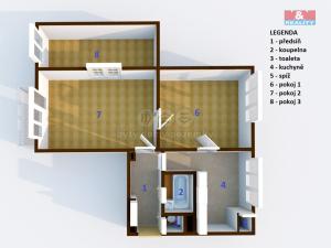 Prodej bytu 3+1, Děčín - Děčín II-Nové Město, Kamenická, 60 m2