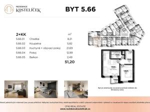 Prodej bytu 2+kk, Pardubice, Štrossova, 51 m2