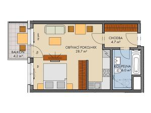 Prodej bytu 1+kk, Praha, Honzíkova, 41 m2