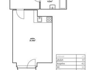 Pronájem bytu 1+kk, Praha - Vršovice, 28. pluku, 37 m2