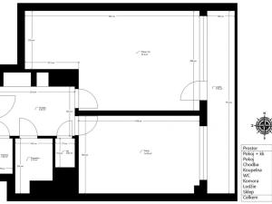 Pronájem bytu 2+kk, Pardubice - Zelené Předměstí, Havlíčkova, 50 m2