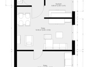 Pronájem bytu 2+kk, Brno, Staňkova, 48 m2
