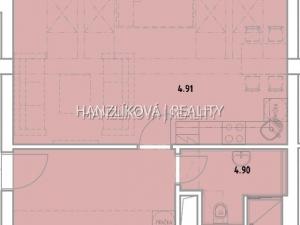 Pronájem bytu 1+kk, České Budějovice, Pekárenská, 42 m2