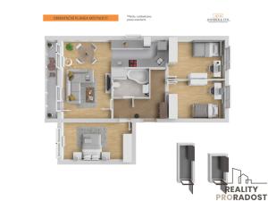 Prodej bytu 4+kk, Praha, Vejvanovského, 82 m2