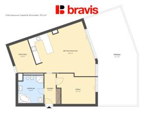 Pronájem bytu 2+kk, Brno - Staré Brno, Kopečná, 78 m2