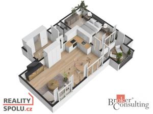 Prodej bytu 2+kk, Praha - Žižkov, Loudova, 54 m2