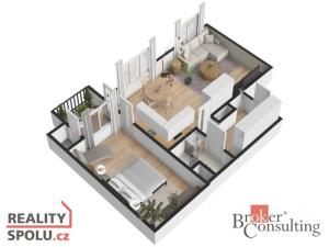 Prodej bytu 2+kk, Praha - Žižkov, Loudova, 54 m2