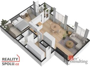 Prodej bytu 2+kk, Praha - Žižkov, Loudova, 54 m2