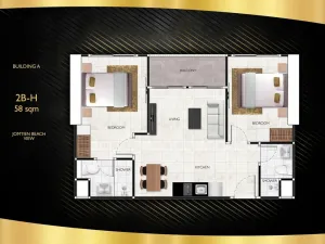 Prodej apartmánu, Pattaya, 29 m2