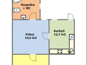 Pronájem bytu 2+1, Český Brod, Masarykova, 57 m2