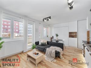 Pronájem bytu 1+kk, Praha - Kyje, Davidovičova, 31 m2