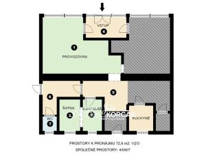 Pronájem obchodního prostoru, Blansko, Rožmitálova, 72 m2