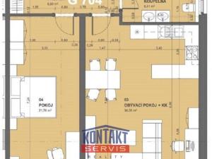 Pronájem bytu 2+kk, České Budějovice - České Budějovice 2, 75 m2