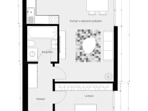 Pronájem bytu 2+kk, Plzeň - Doubravka, Na Terasách, 51 m2