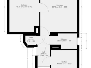 Pronájem bytu 2+1, Praha - Břevnov, U první baterie, 60 m2