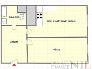 Pronájem bytu 2+kk, Plzeň, Husova, 50 m2
