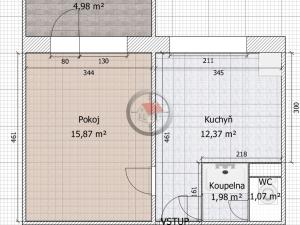 Prodej bytu 1+1, Třebíč - Nové Dvory, Tolstého, 33 m2