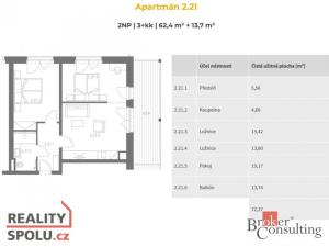 Prodej bytu 3+kk, Černý Důl, 62 m2