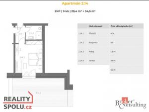 Prodej bytu 1+kk, Černý Důl, 29 m2