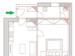 Pronájem bytu 2+kk, Brno - Pisárky, Antonína Procházky, 43 m2