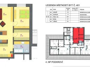 Pronájem bytu 2+kk, Zastávka, 1. máje, 64 m2