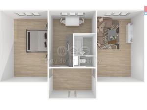 Pronájem bytu 2+1, Horšovský Týn - Malé Předměstí, Vančurova, 57 m2