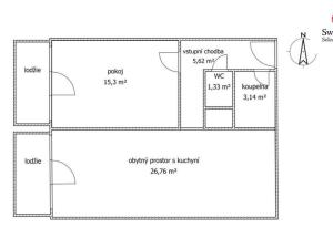 Prodej bytu 2+kk, Čelákovice, náměstí 5. května, 52 m2