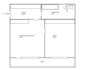 Pronájem bytu 2+kk, Praha - Strašnice, Gutova, 45 m2