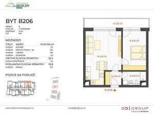 Pronájem bytu 2+kk, Praha - Michle, Michelská, 56 m2