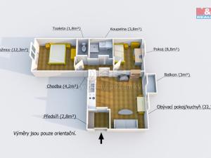 Prodej bytu 3+kk, Kaznějov, Rybnická, 61 m2