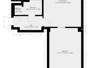 Pronájem bytu 2+kk, Praha - Záběhlice, Choceradská, 55 m2