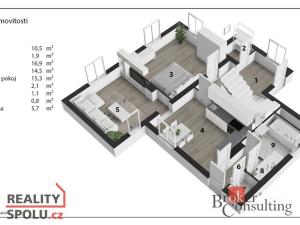 Prodej rodinného domu, Dolní Břežany, V Hranicích, 160 m2