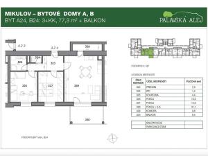 Pronájem bytu 3+kk, Mikulov, Bezručova, 76 m2
