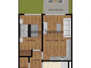 Prodej bytu 2+kk, Praha - Vysočany, Pod Harfou, 44 m2