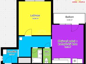 Prodej bytu 2+kk, Český Krumlov - Domoradice, Urbinská, 42 m2