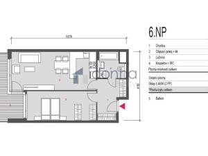 Pronájem bytu 2+kk, Praha, Smržových, 60 m2