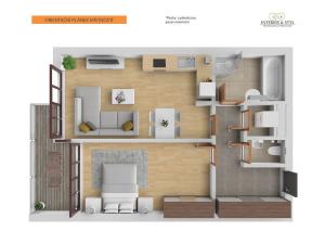 Pronájem bytu 2+kk, Praha, Jankovcova, 54 m2
