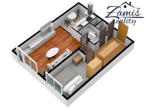 Pronájem bytu 2+kk, Kladno, Na růžovém poli, 45 m2