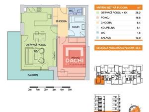 Pronájem bytu 2+kk, Olomouc - Řepčín, Aloise Rašína, 60 m2