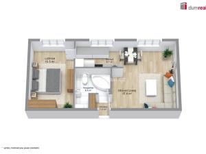 Prodej bytu 2+kk, Dalovice, Májová, 55 m2