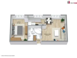 Prodej bytu 2+kk, Dalovice, Májová, 55 m2