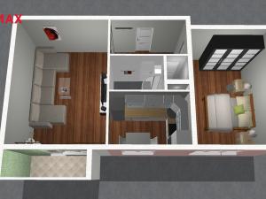 Pronájem bytu 2+1, Ostrava - Poruba, Maďarská, 54 m2