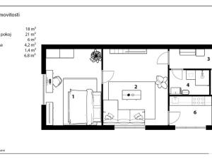 Prodej bytu 2+1, Hradec Králové, třída SNP, 57 m2
