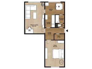 Pronájem bytu 2+1, České Budějovice, J. Opletala, 62 m2