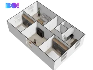 Pronájem bytu 4+1, Orlová, Osvobození, 75 m2