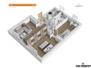 Pronájem bytu 3+1, Praha - Čakovice, U Párníků, 49 m2